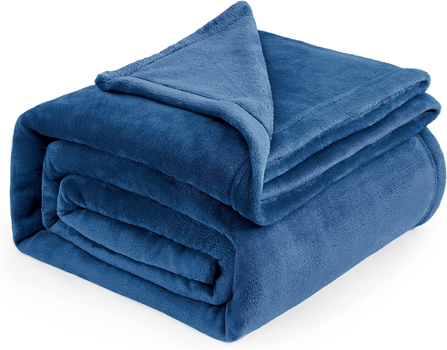 Bedsure Fleece Blankets King Size Mediterranian Bright Blue Soft