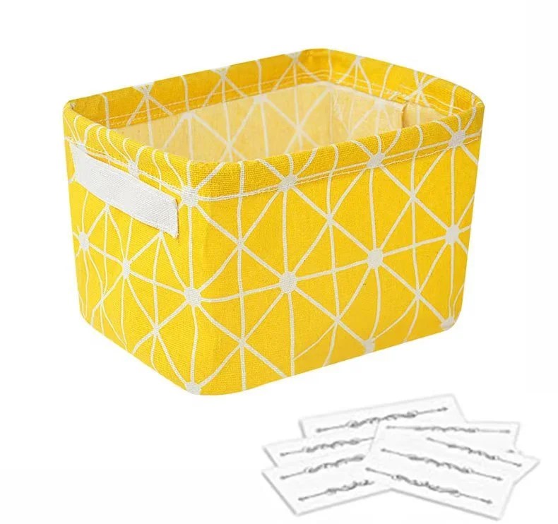 Canvas Storage Basket, Foldable Toy Organizer Bins, Waterproof Clothes