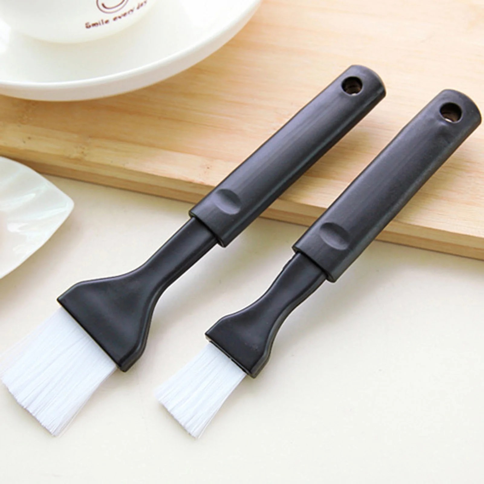 LEAQU 2Pcs/Set Food Pastry Brush Cake Brush Barbecue Brush Basting