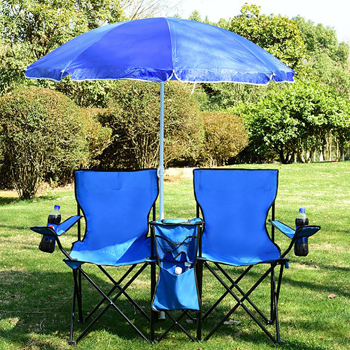 Double Folding Chair, Portable Camping Chair with Double Folding Chair, Portable Camping Chair with