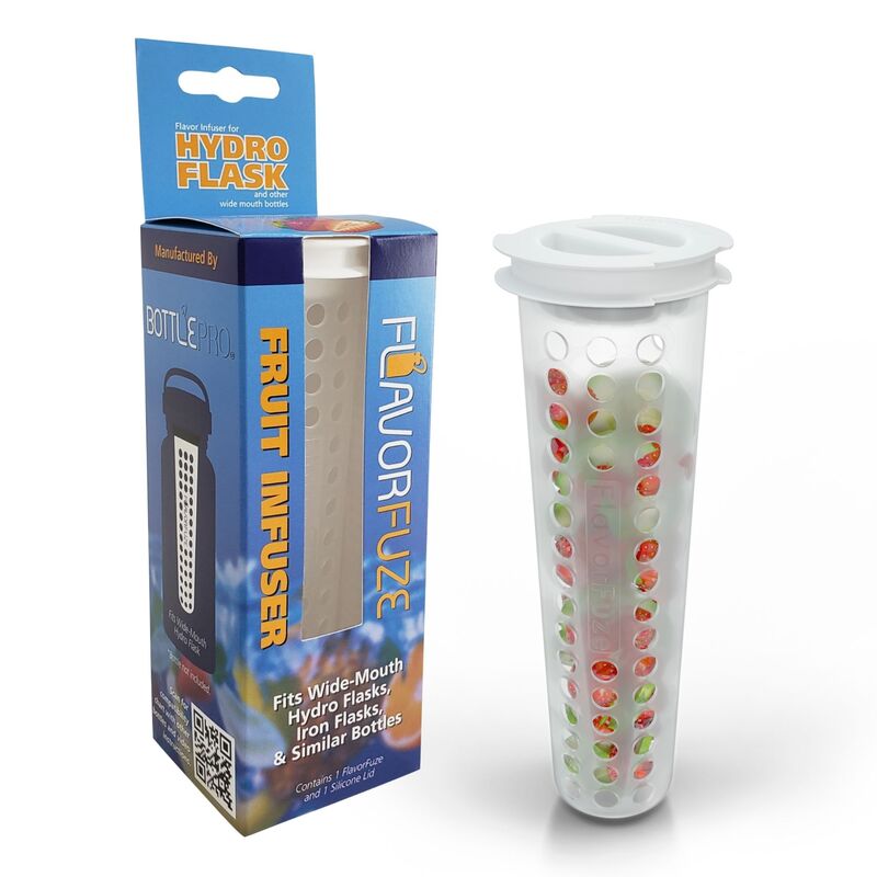 FlavorFuze Fruit Infuser Insert Compatible with Hydro Flask, Iron Flask, Takeya, ThermoFlask
