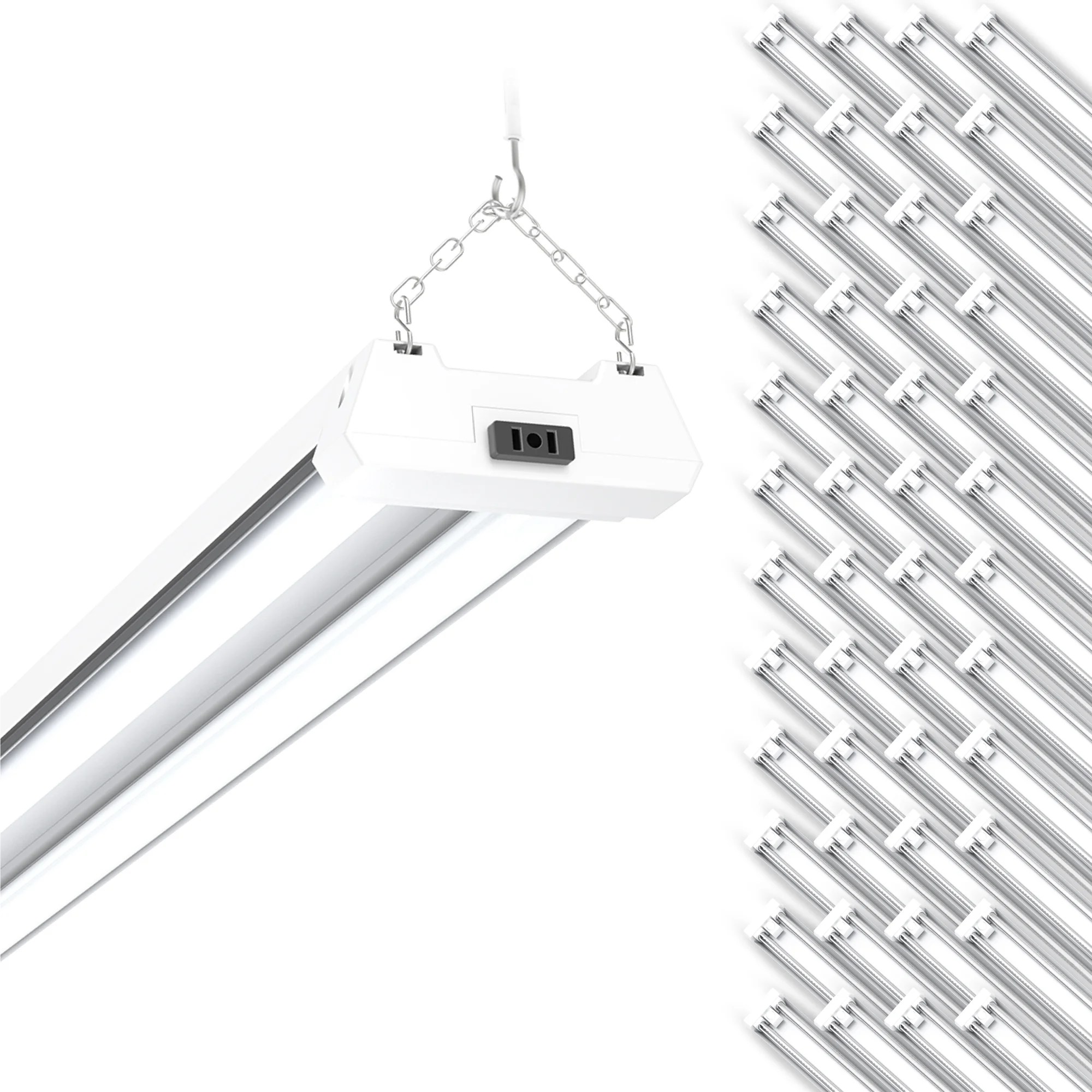 Sunco Lighting 48 Pack LED Utility Shop Light, Motion Sensor,4 FT