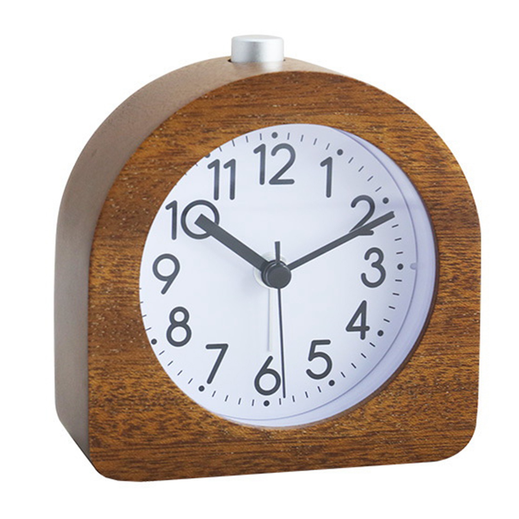 Alarm Clock Without Ticking Retro Wooden Alarm Clock with Dial Alarm