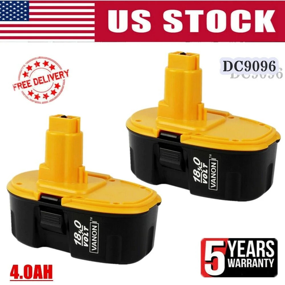2 Pack Replace For Dewalt 18V NiMh XRP Battery DC9098