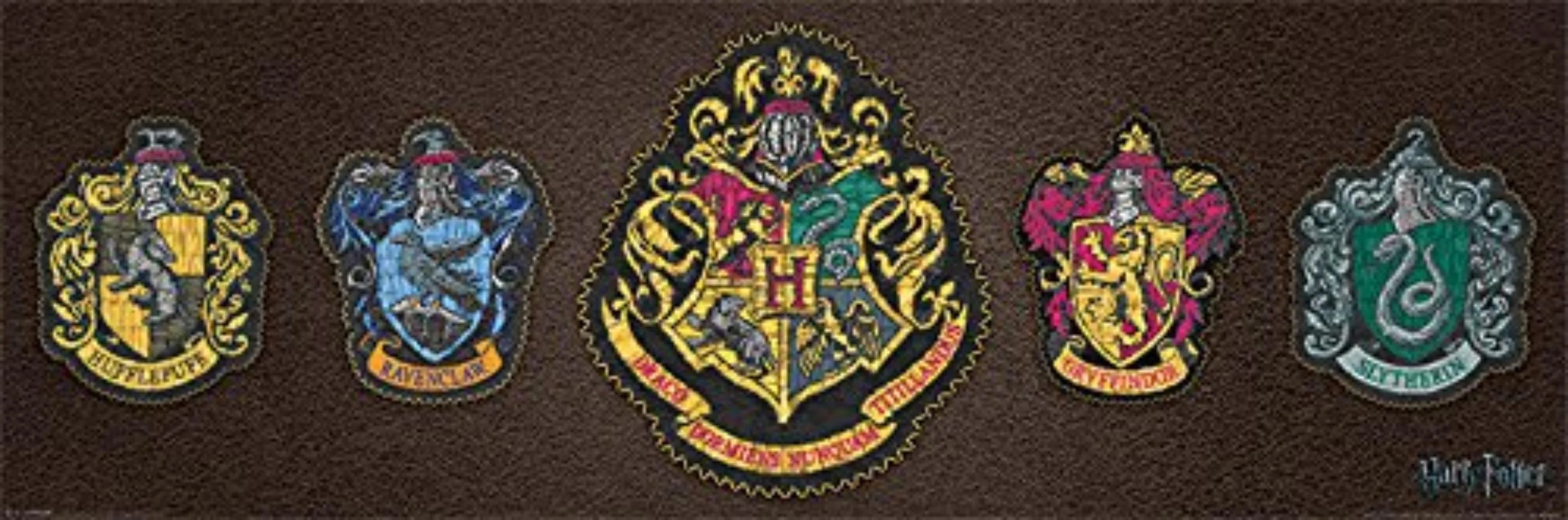 Harry Potter Mini Door Movie Poster / Print (Hogwarts House Crets