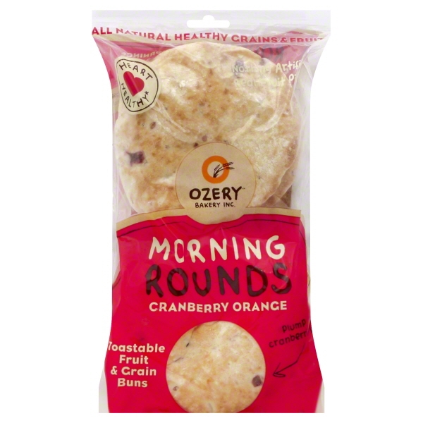 Ozery Bakery Ozery Bakery Morning Rounds Fruit & Grain Buns, 6 ea