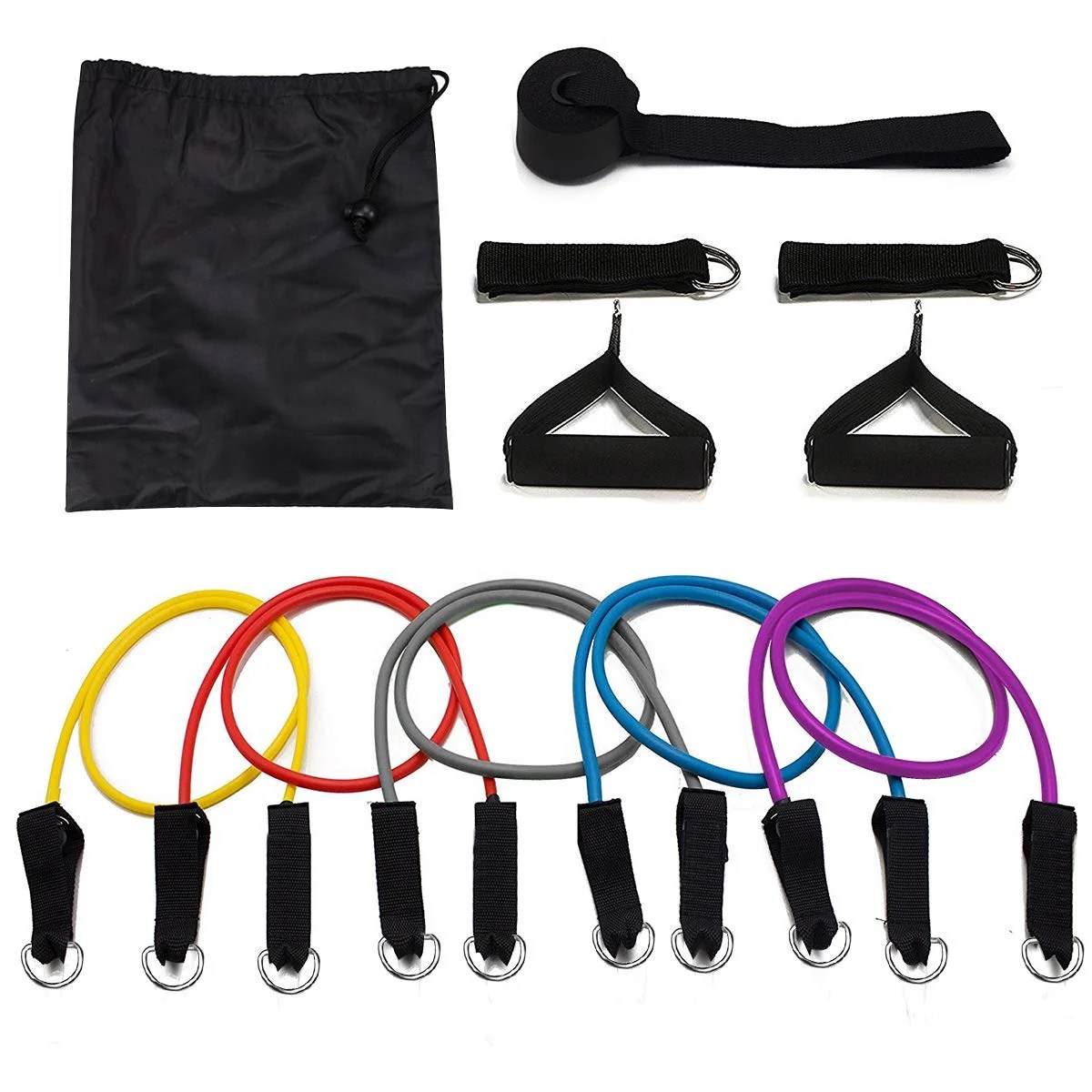 Resistance Bands Set Exercise Bands with Door Anchor Workout Bands