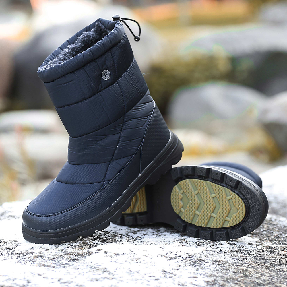 Warm Snow Boots Mid Calf Snow Boot Women Men Winter Warm Boots with