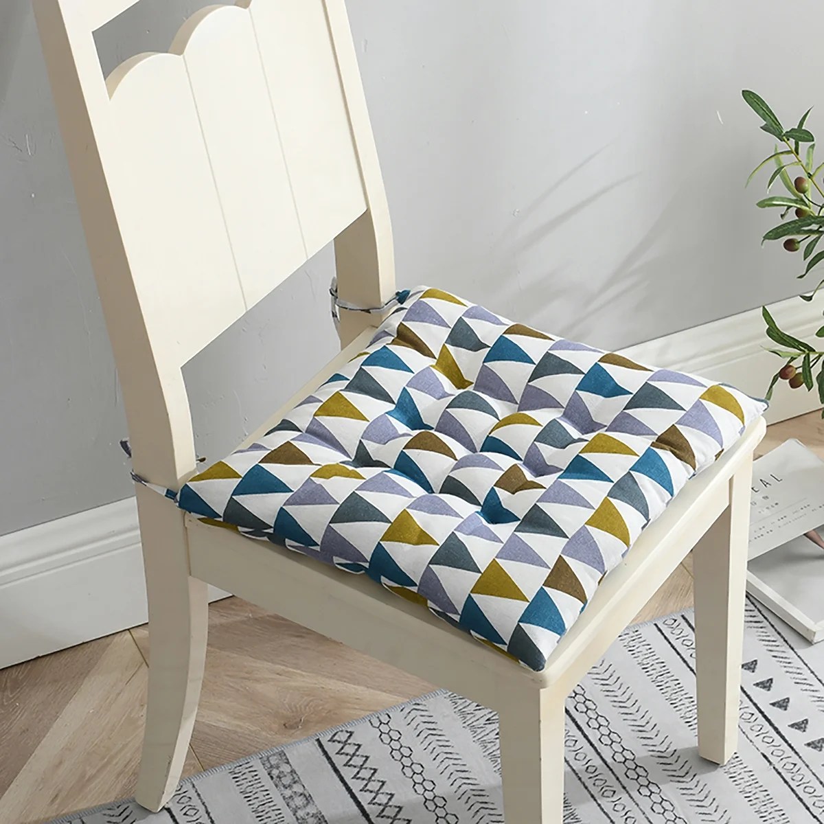 15.8x15.8inch Square Chair Cushion,Flax Thicken Soft Seat Pads Cushion 15.8x15.8inch Square Chair Cushion,Flax Thicken Soft Seat Pads Cushion