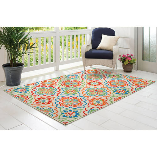 Better Homes and Gardens Bright Floral Indoor/Outdoor Rug