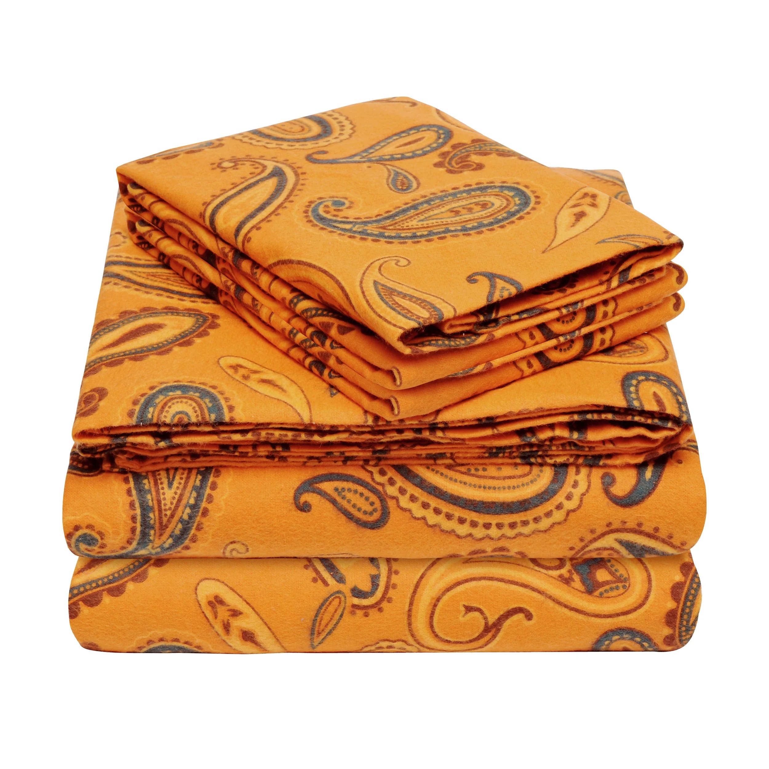 Impressions Jamila Deep Pocket Paisley Cotton Flannel Sheets