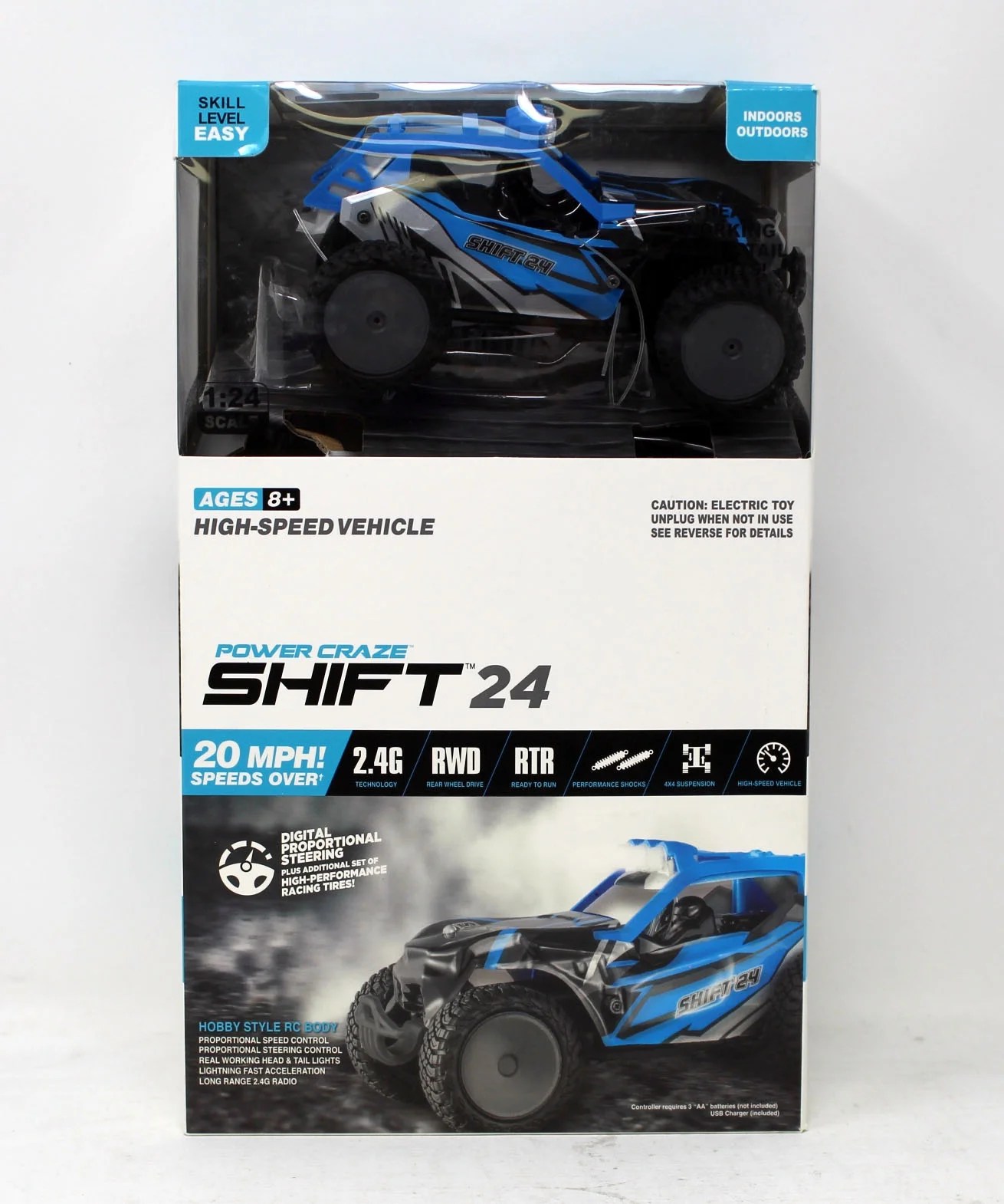 Power Craze Shift 24 Hobby Style RC Body Vehicle Blue 1 Count - Walmart.com