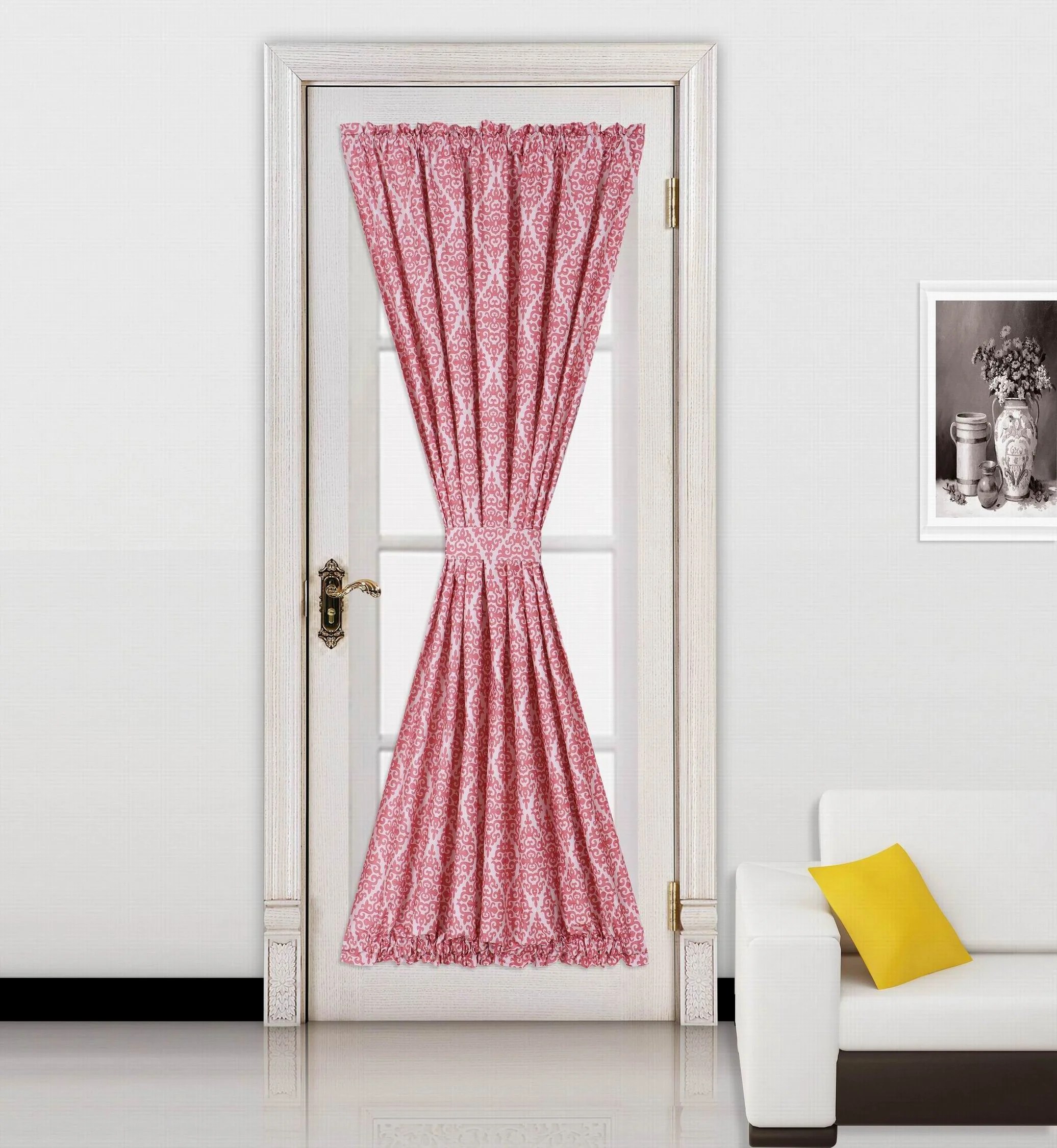 Blackout Curtain for French Doors Solid Color Thermal