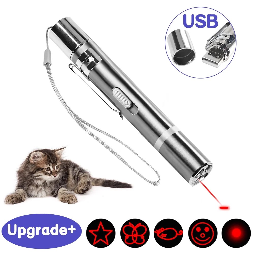 M JJYPET Pet Laser Pointer for Cats USB Rechargeable, Pet Training