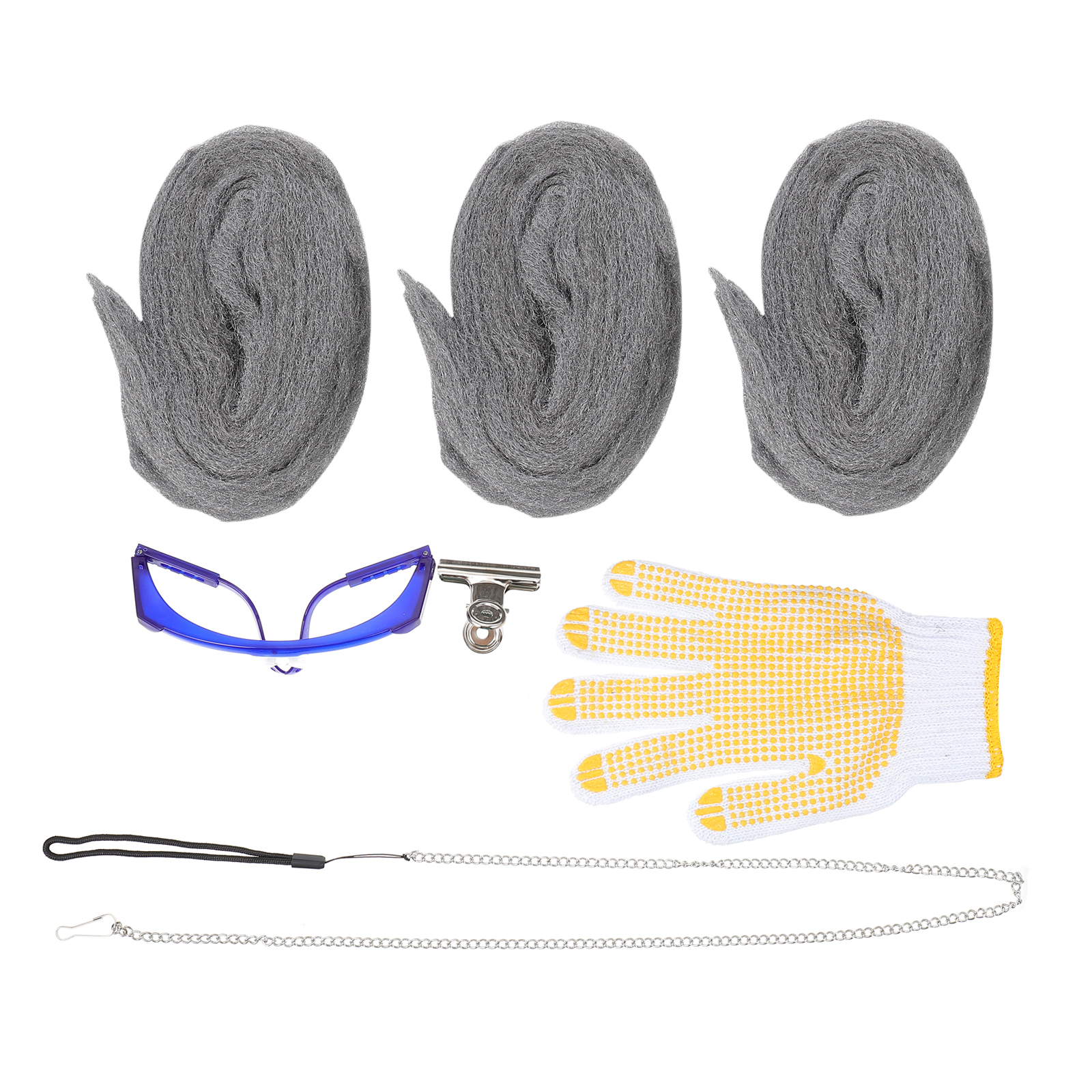 HOMEMAXS 1 Set Steel Wire Wool Polishing Cleaning Removing Rust Tool