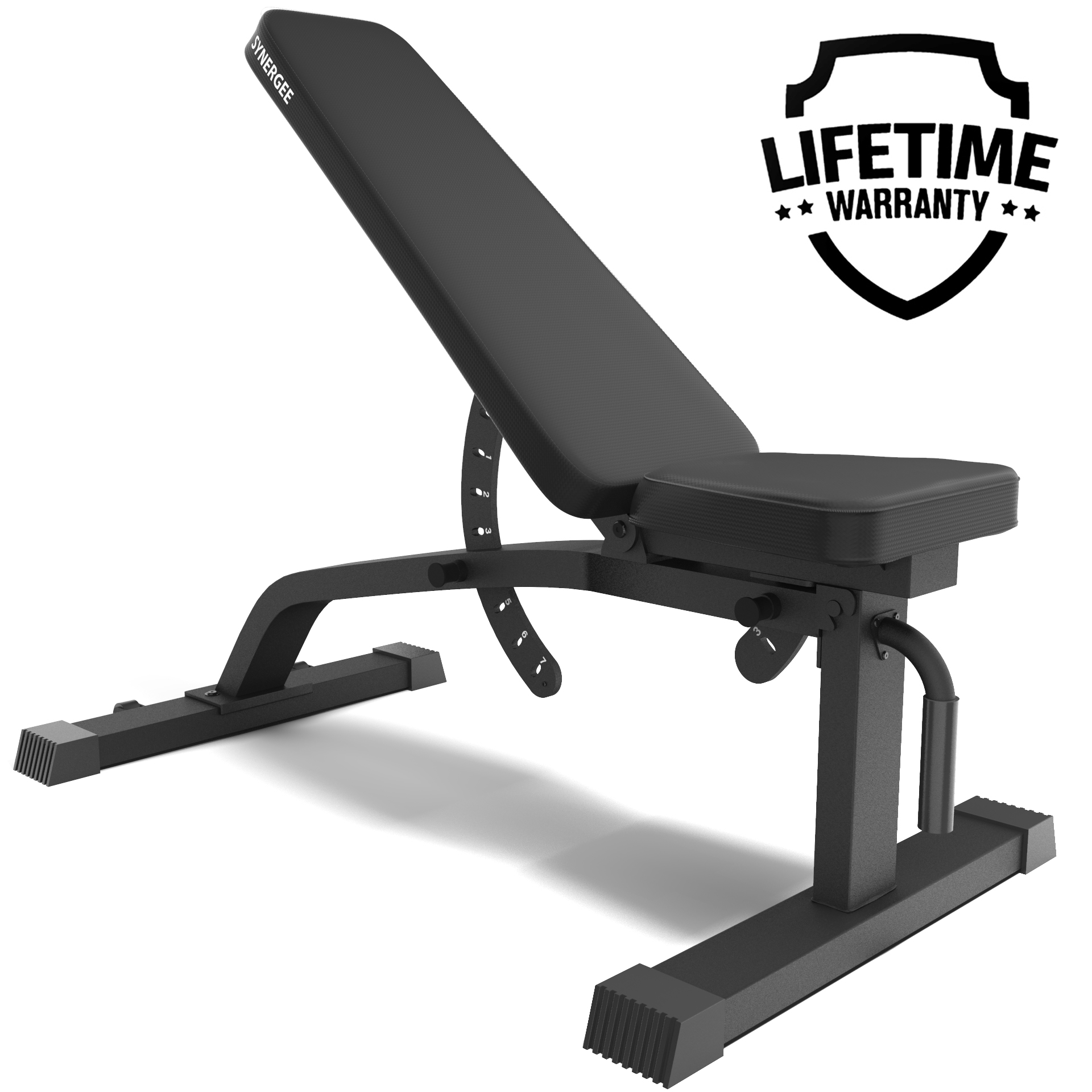 Synergee Adjustable Incline Bench Bench for Dumbbell &amp; Barbell Press
