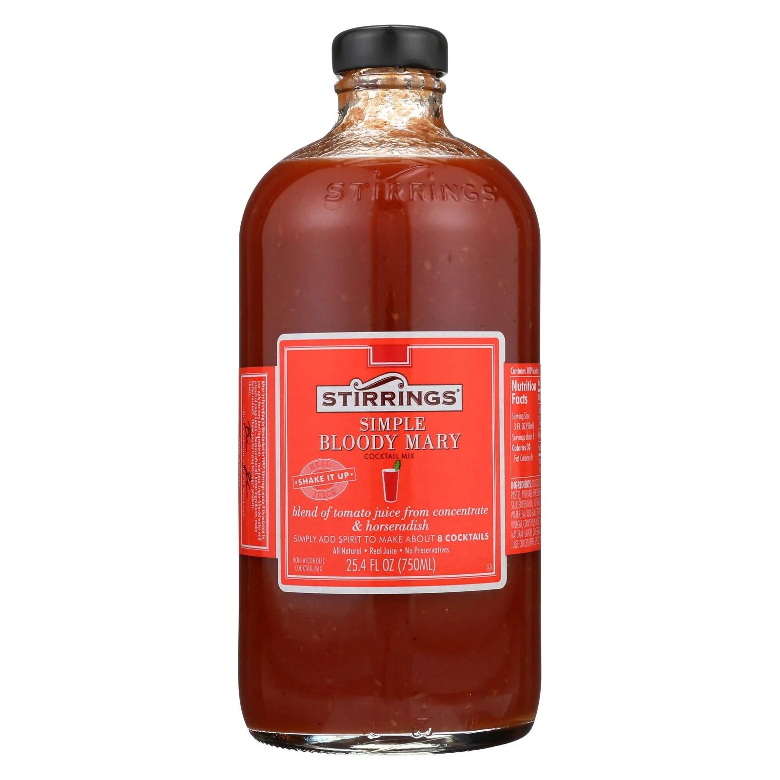 Stirrings Bloody Mary Mix, 25.4 Fl Oz, 2 Bottles