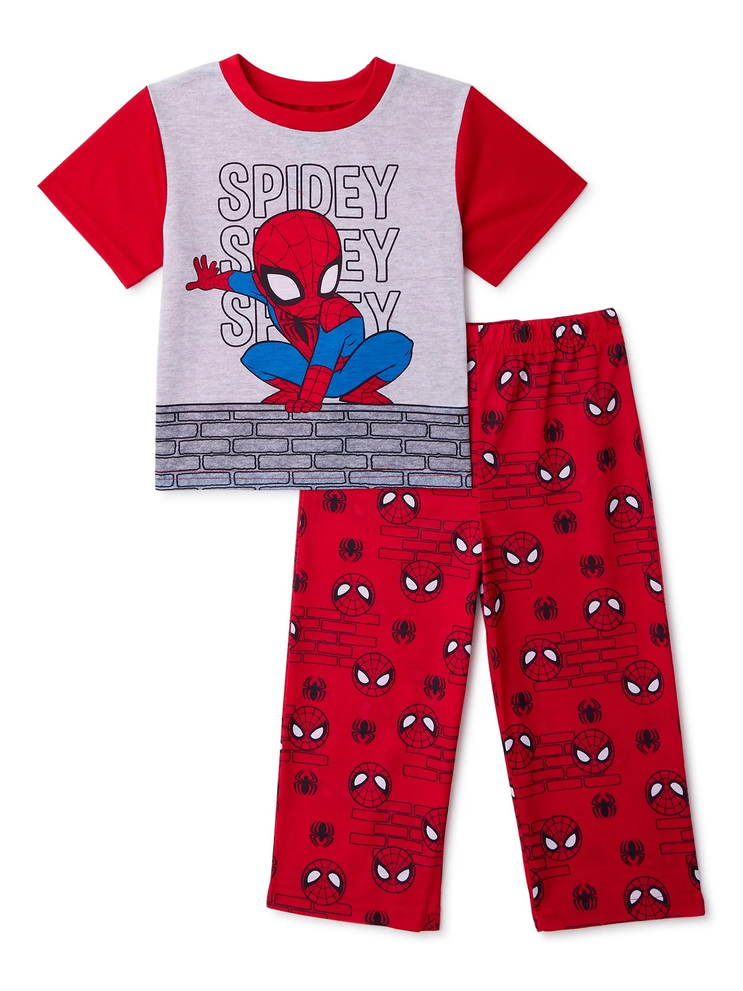Marvel Super Hero Adventures Toddler Boys Cotton Knit Pajamas, 2Piece