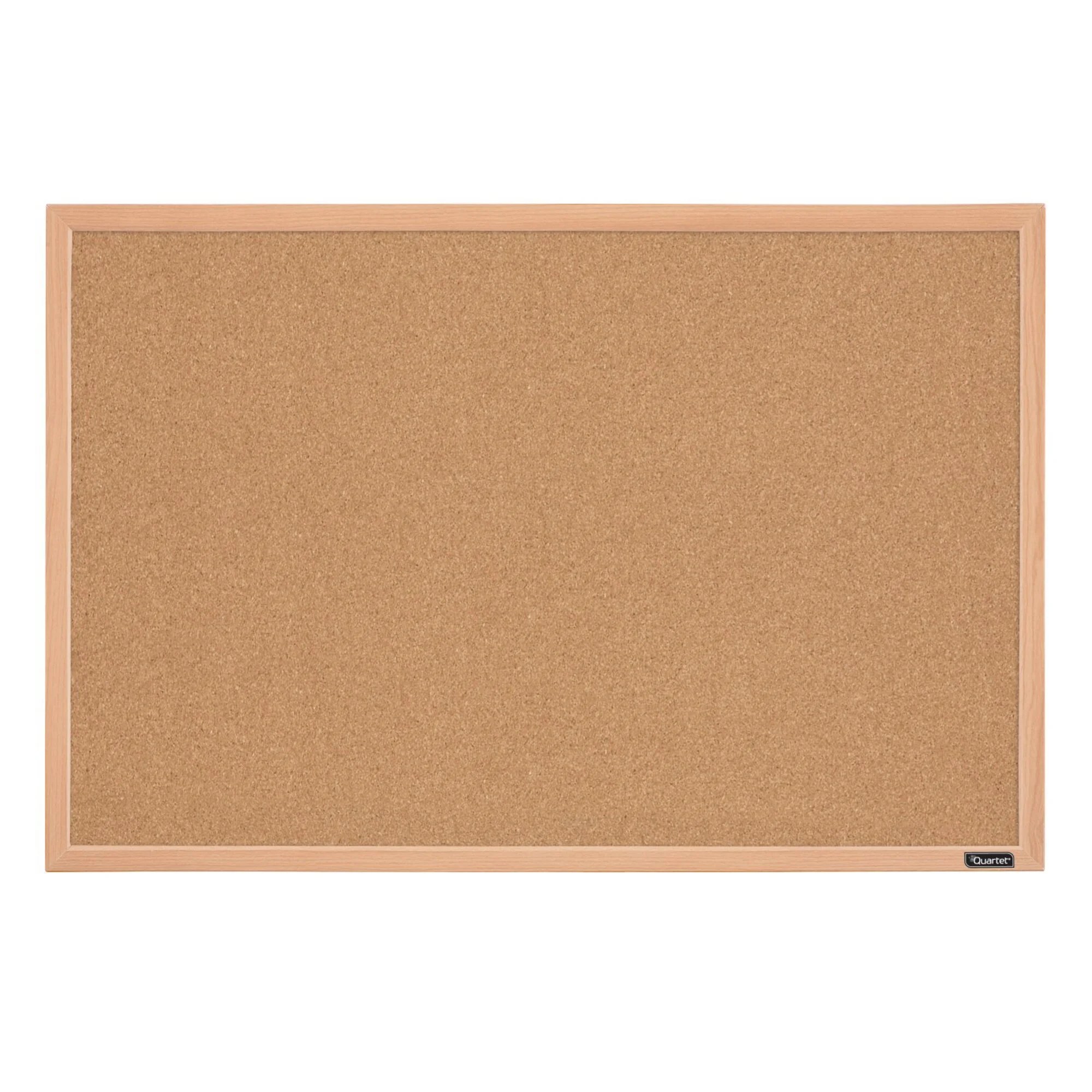 Quartet Cork Bulletin Board, 23" x 35", Oak Finish Frame (35380352Q