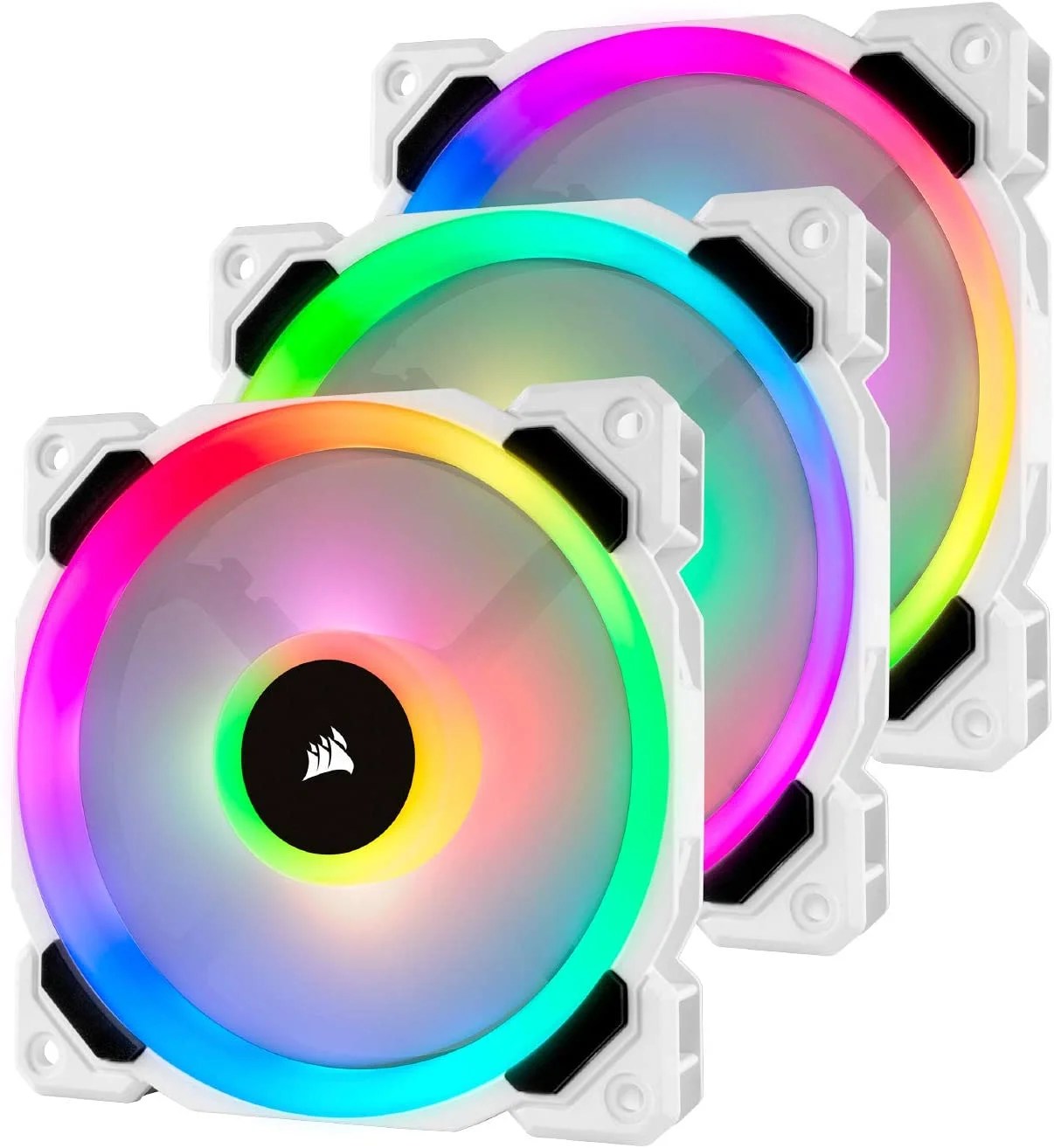 Corsair LL120 RGB 120mm Dual Light Loop White RGB LED PWM Fan Triple