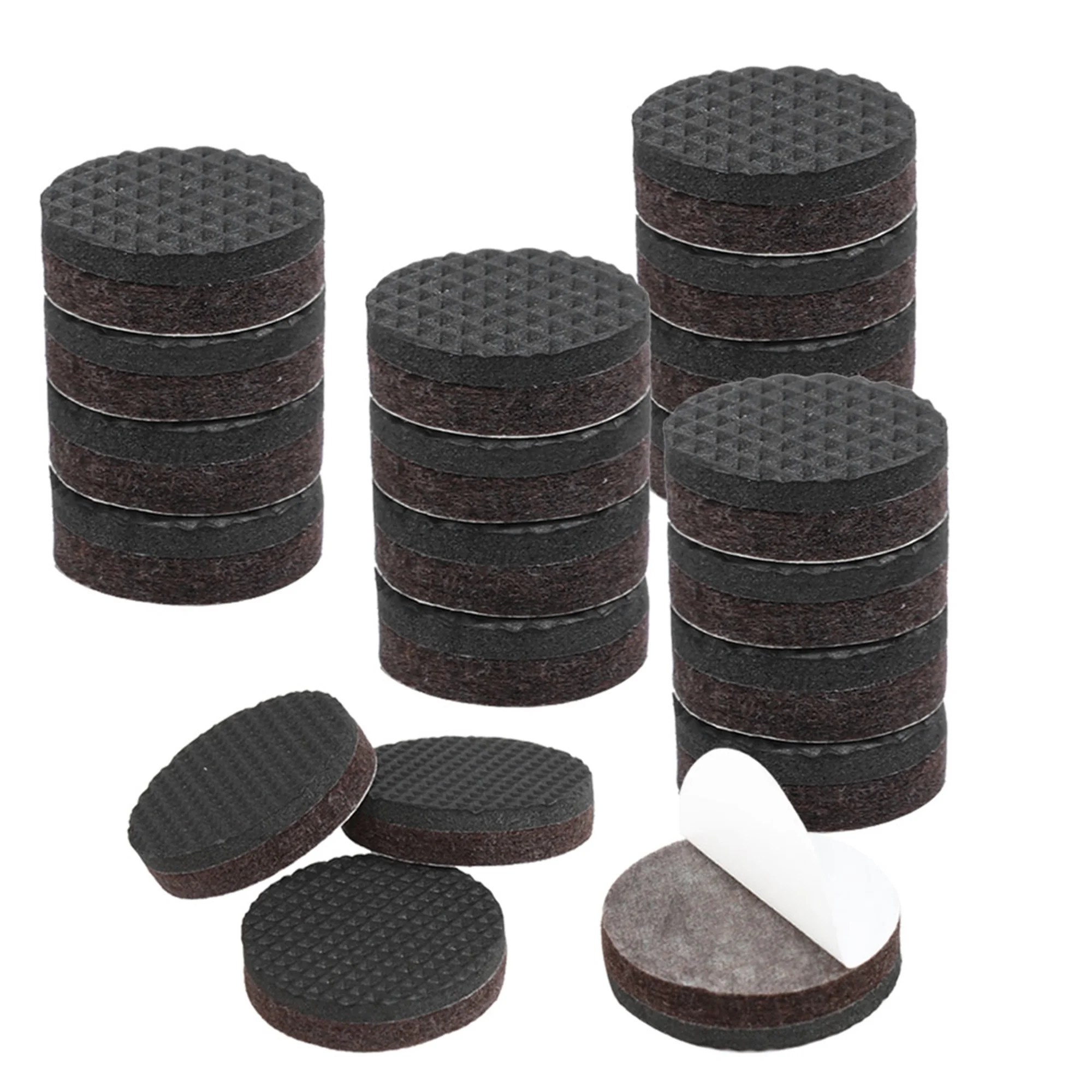 20pcs Round 2" Felt Furniture Pads Floor Protector for Table Desk Leg