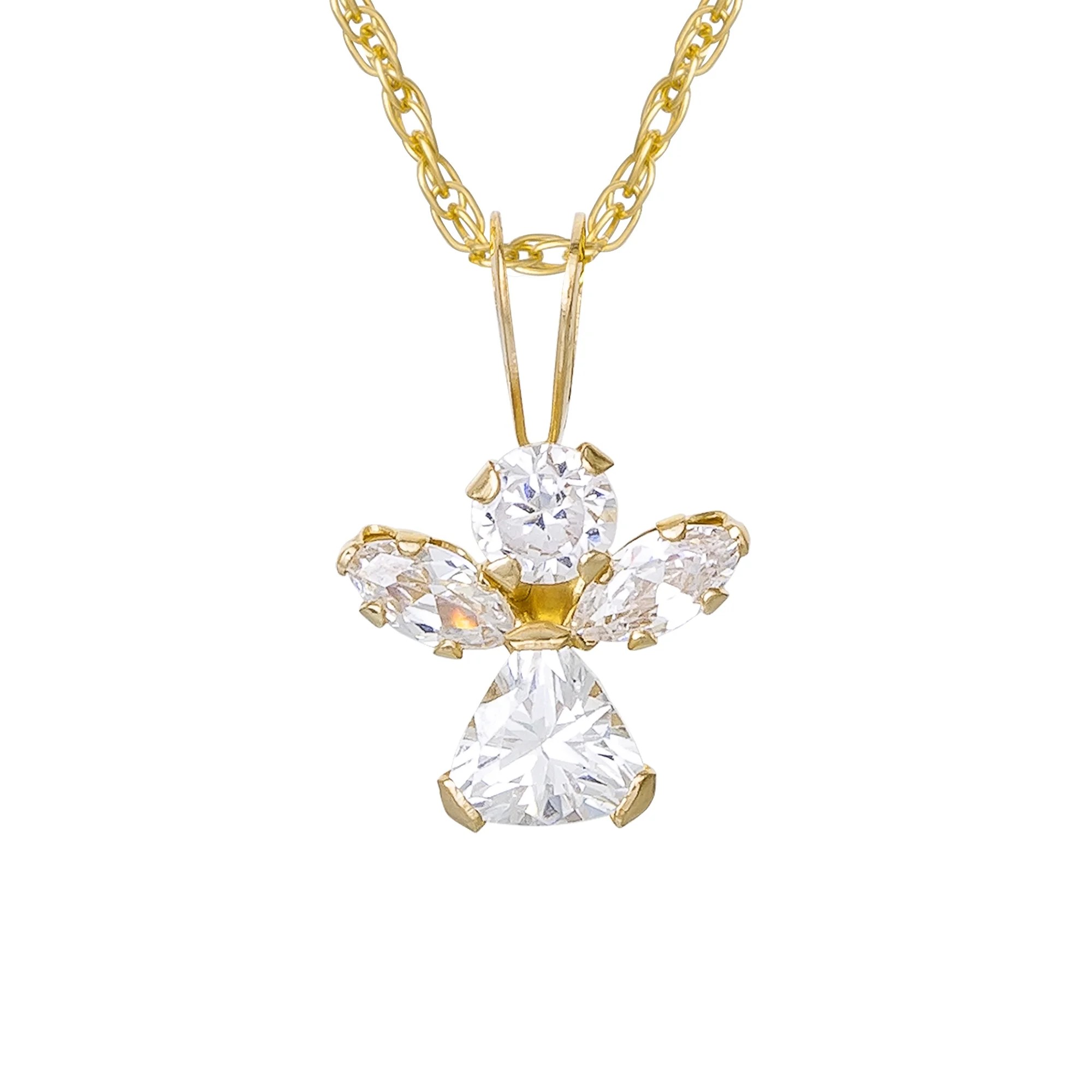 Kids Collection Kids Collection, 14KT Yellow Gold Cubic Zirconia