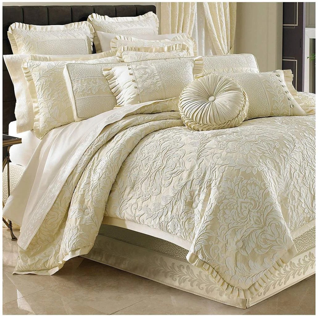 J. Queen New York Marquis French Damask Design 110 X 96 Inch King Size