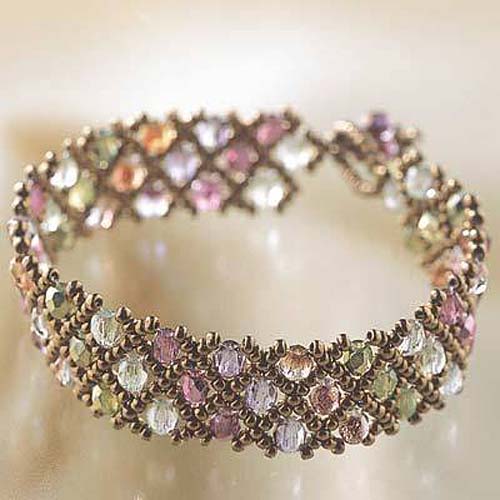Create Your Own DIY Glass Bead Bracelet Kit Woven Net Create Your Own DIY Glass Bead Bracelet Kit Woven Net