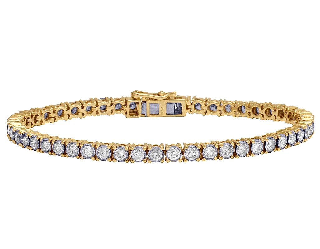 Jewelry Unlimited Ladies Real Diamond One Row Tennis