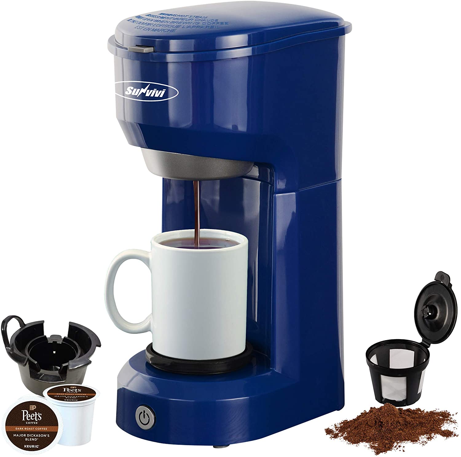 Single Serve Coffee Maker Brewer for Single Cup, KCup Coffee Maker