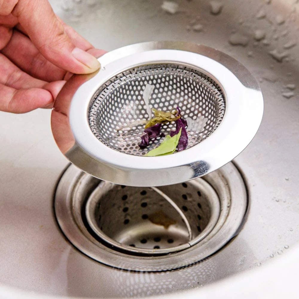 2 Pack Kitchen Sink Strainer, 1.57" Diameter, Stainless Steel Drain
