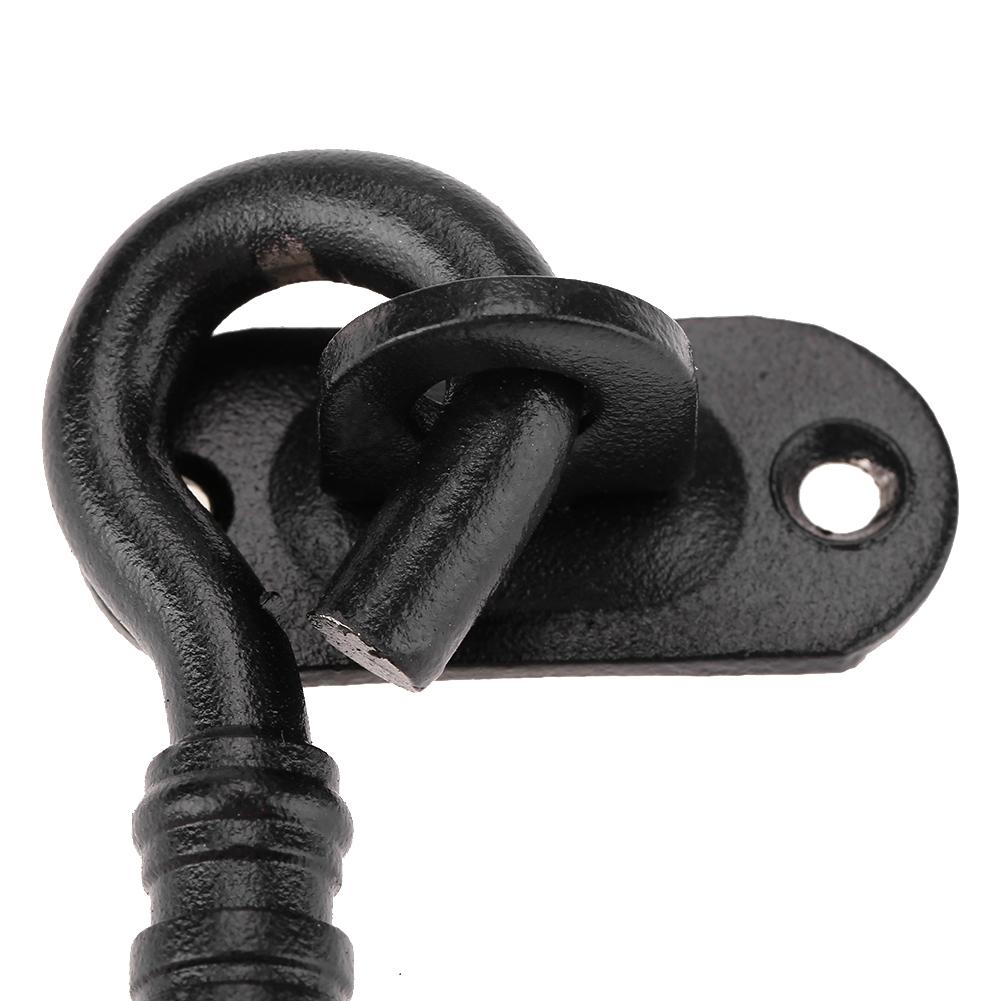LYUMO Hook Door Lock, Door Hook Latch,Black Color 201 Stainless Steel