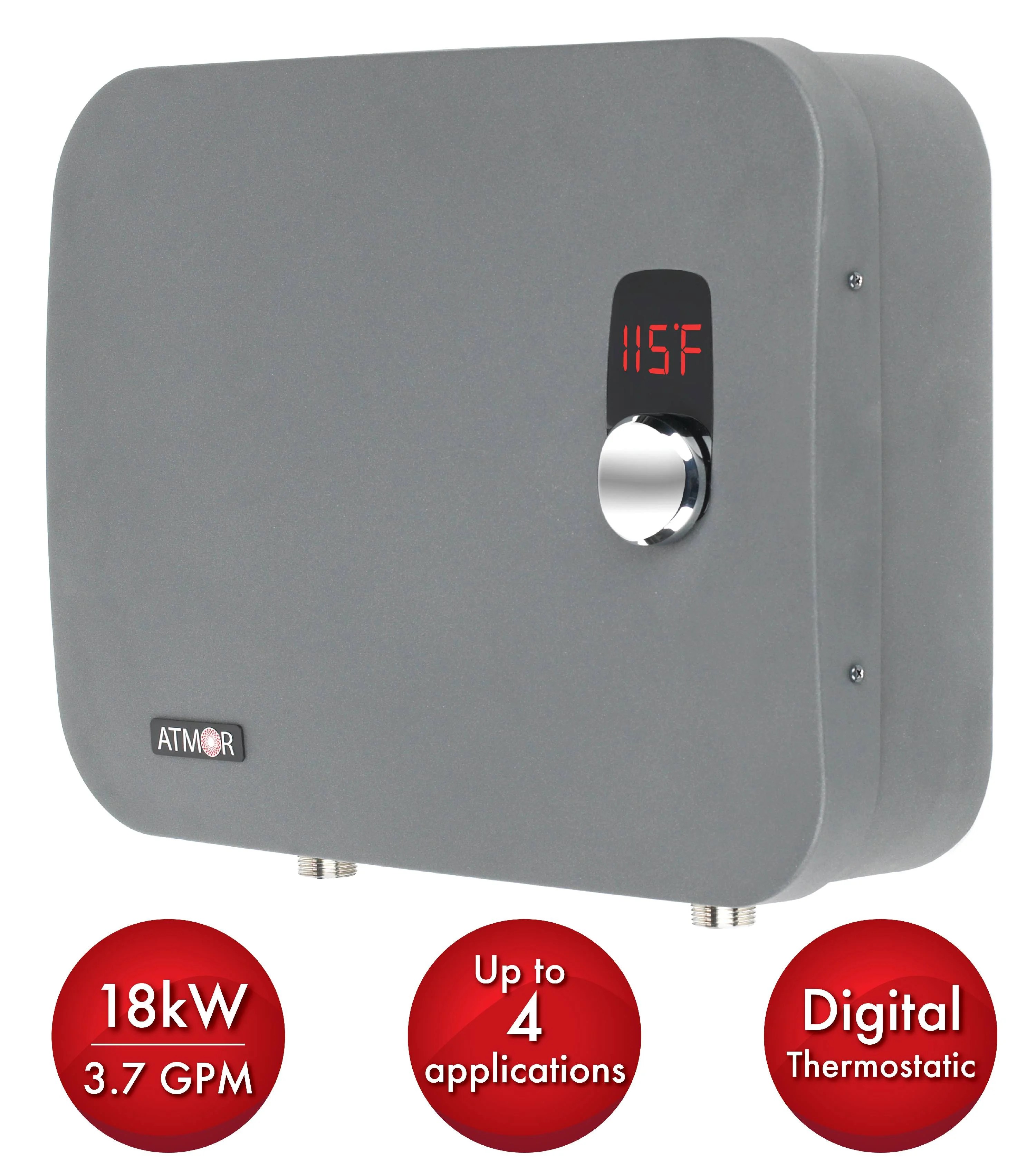 Atmor ThermoPro 18kW/240Volt 3.7 GPM Stainless Steel Digital Tankless