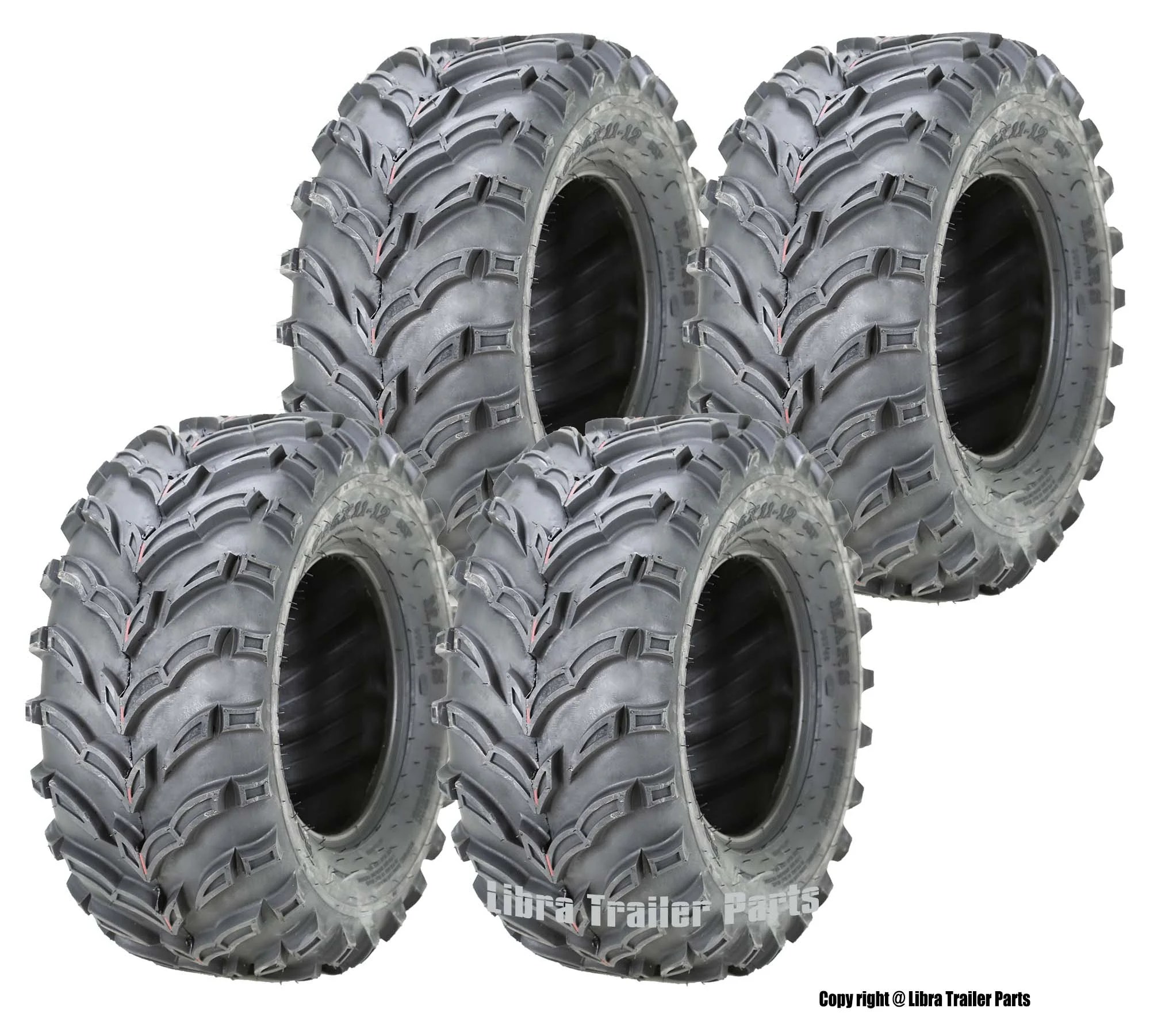 Set of 4 ATV/UTV Tires 25x1012 25x10x12 6PR 10273