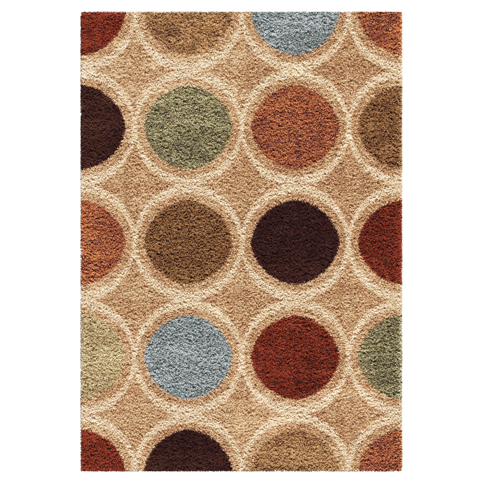 Orian Rugs Circles Marble Shag Area Rug