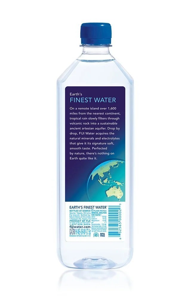 Fiji Water Nutrition Label