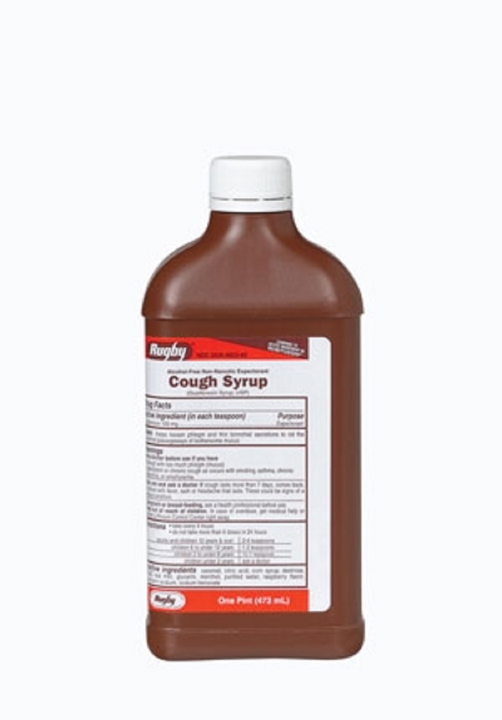 132RGRX RUGBY GUAIFENESIN COUGH SYRUP GUAIFENESIN100 MG/5ML Red 473ML