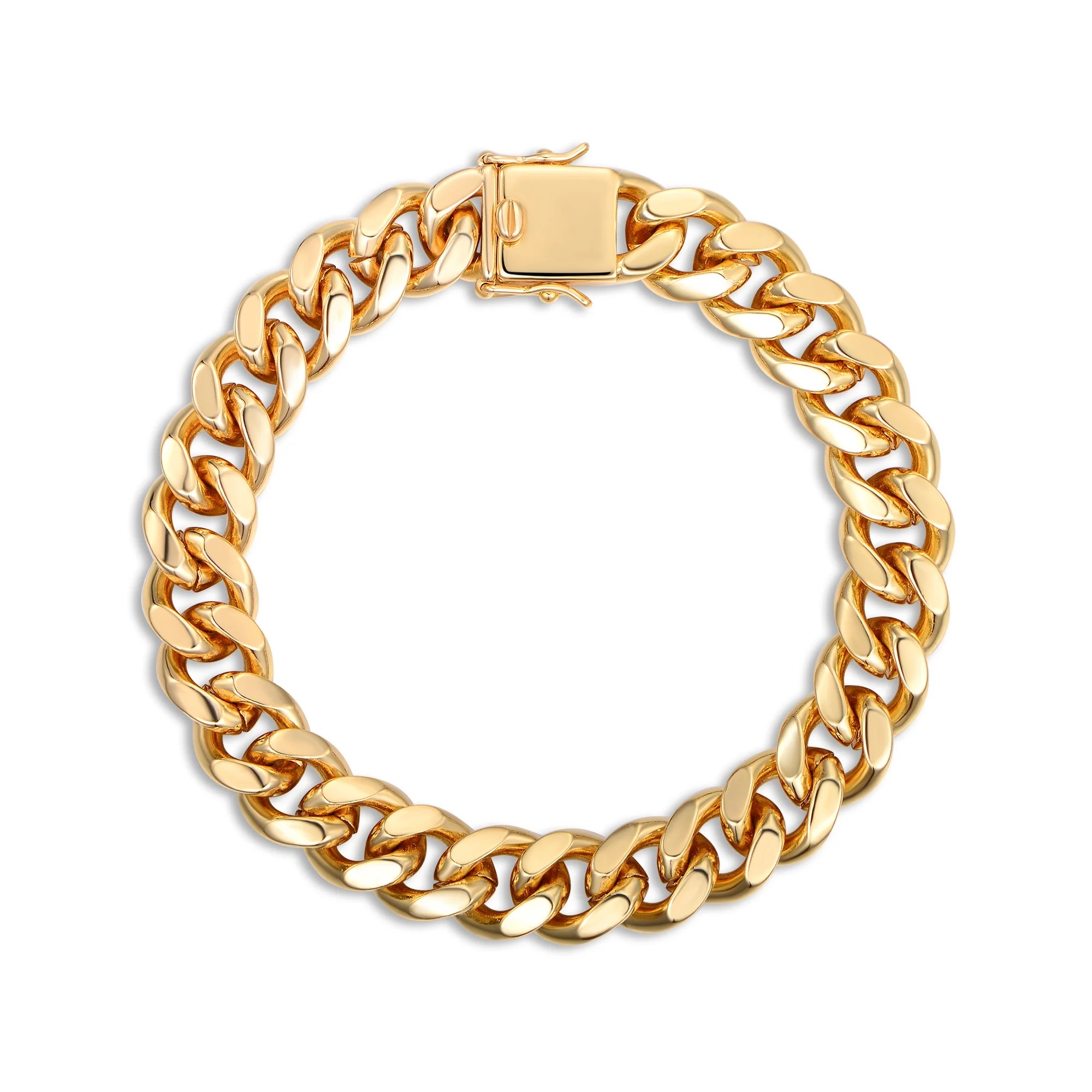 Peermont Jewelry Peermont 18K Gold Plated Cuban Chain Bracelet