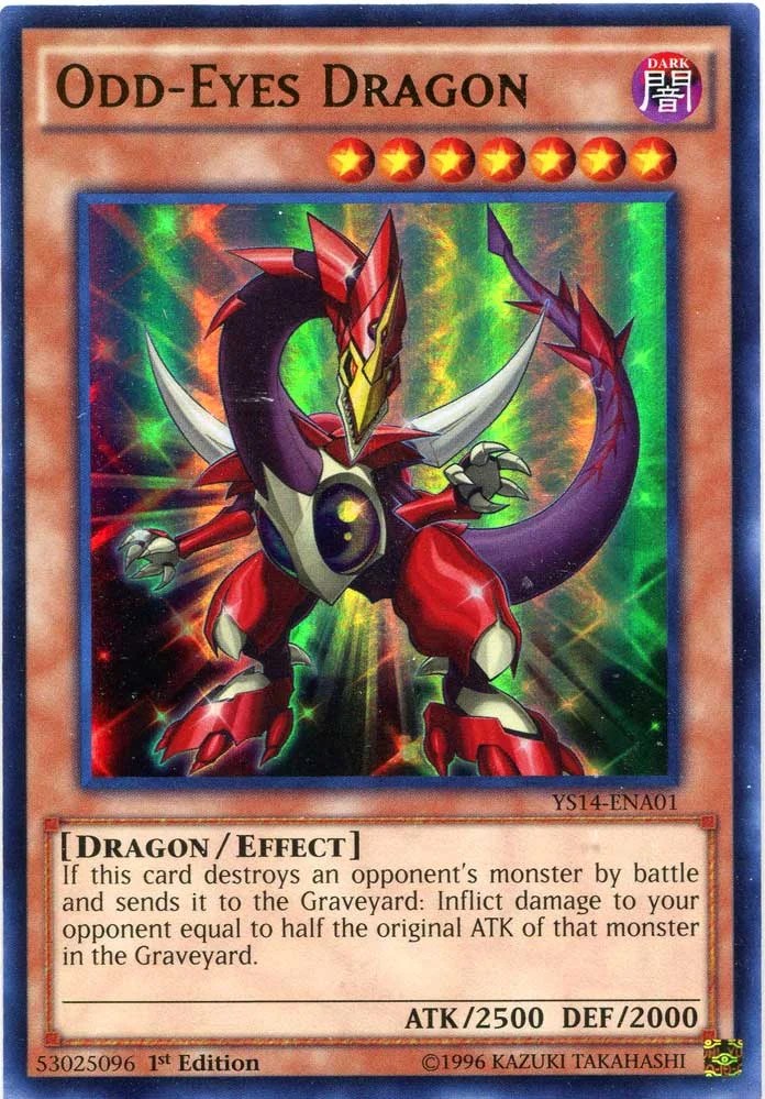 YuGiOh SpaceTime Showdown Single Card Ultra Rare OddEyes Dragon YS14ENA01