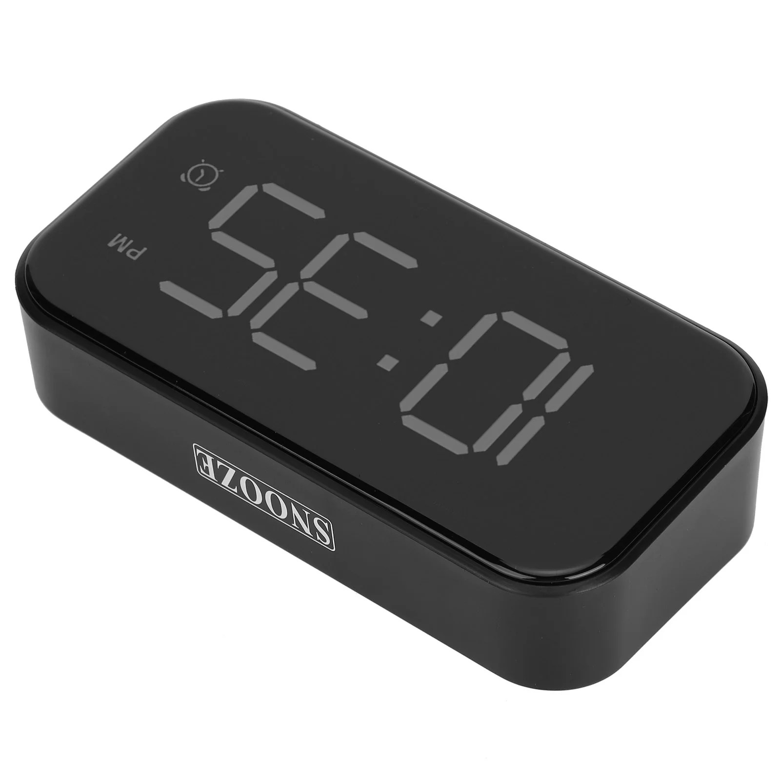 Bedside Clock, LED Digital Clock, USB Digital Touch Clock, For Living Room Bedroom White
