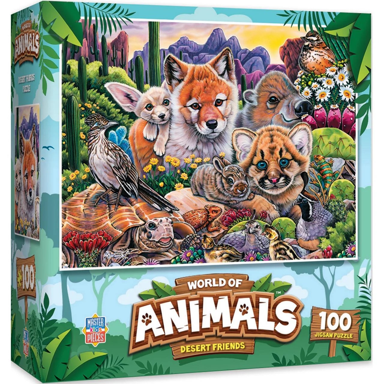MasterPieces World of Animals Desert Friends 100 Pieces Jigsaw Puzzle