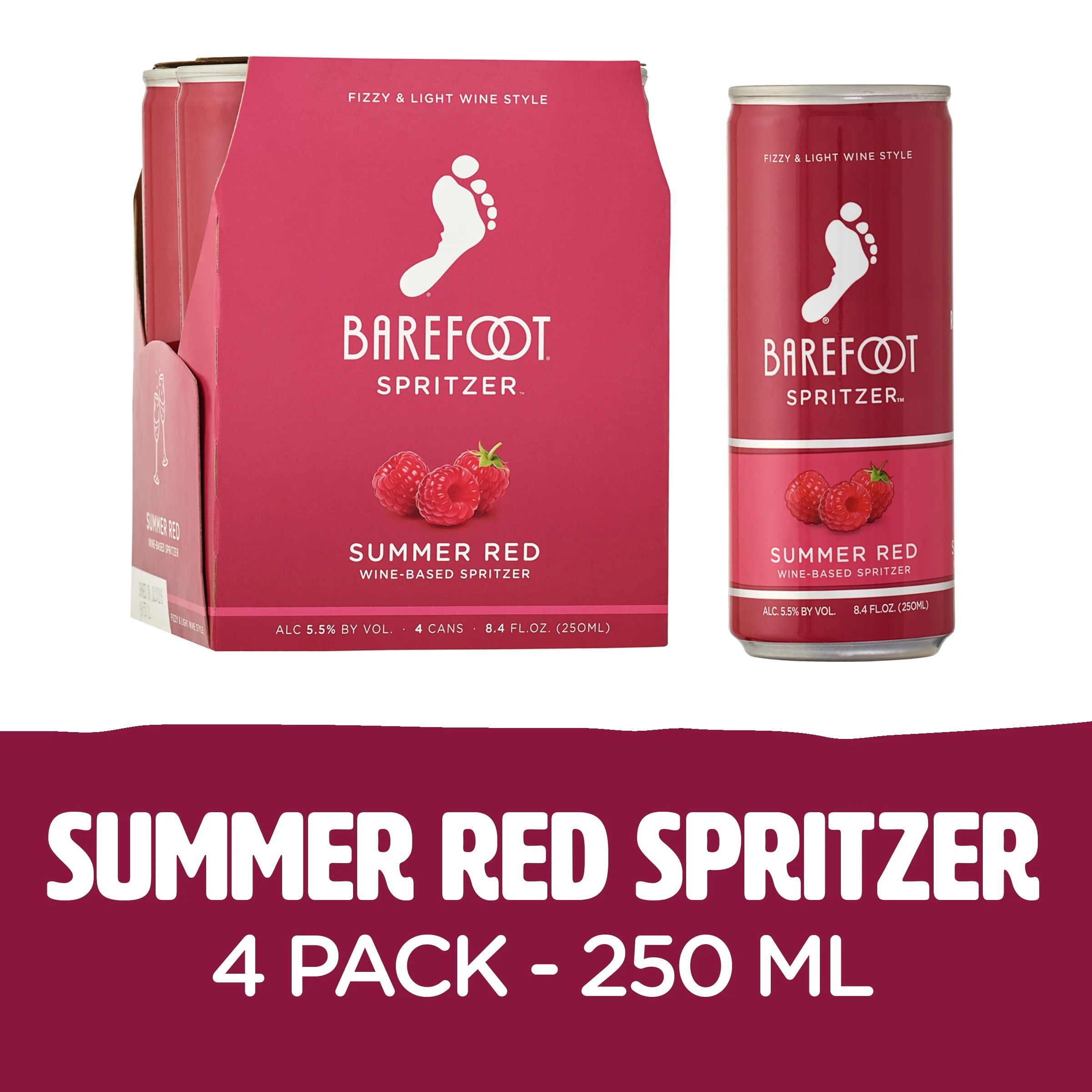 Barefoot Summer Red Wine Spritzer 4 Pack Walmart Inventory Checker