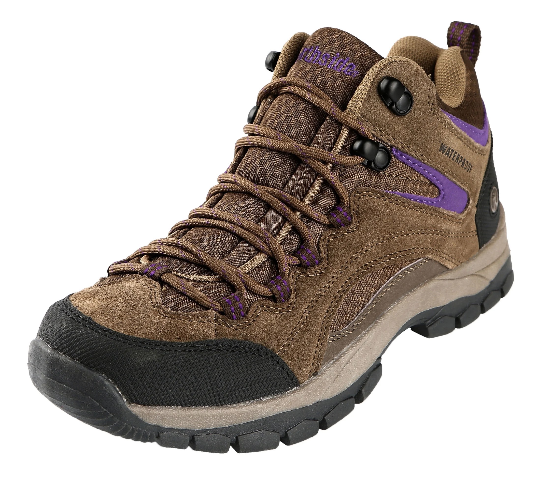Northside Womens Pioneer Mid Leather Waterproof Hiking Boot Walmart