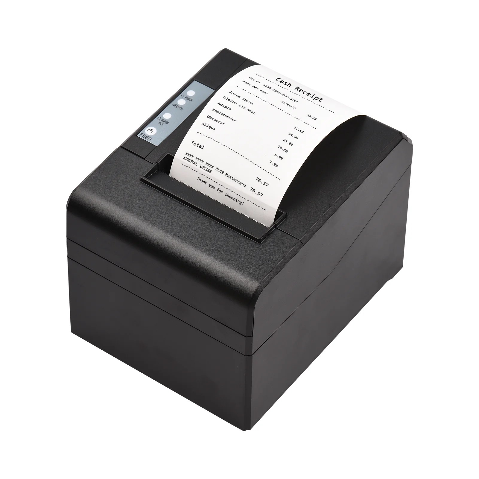 Thermal Receipt Printer 80mm Desktop Direct Thermal Printing USB+LAN