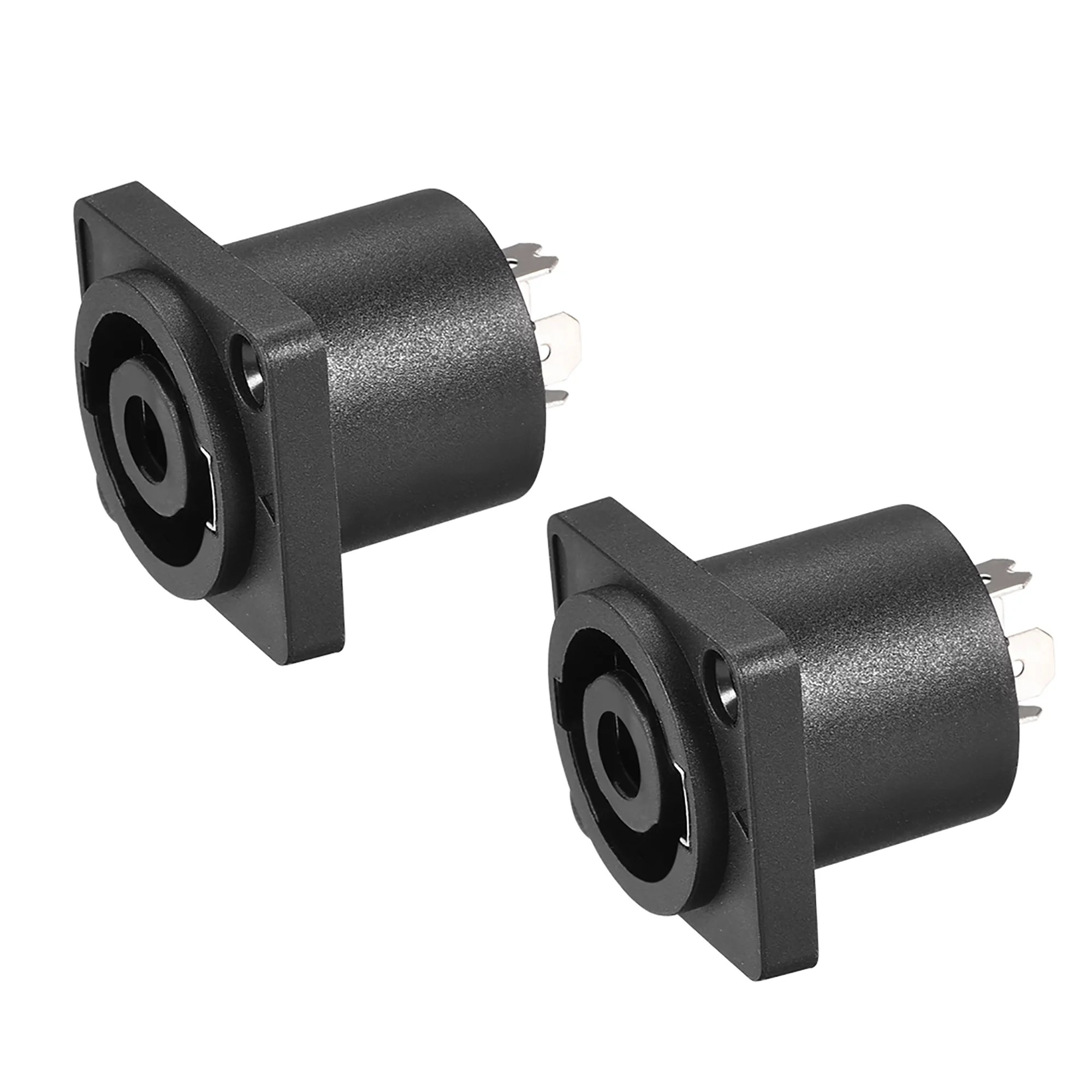 4Pole Speaker Panel Mount Connector,Audio Speaker Jack Twist Lock