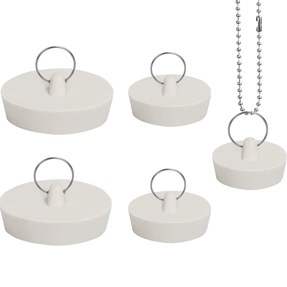 Mduoduo 4 Pcs Rubber Bath Plugs Universal Sink 38/43mm Basin Bathroom