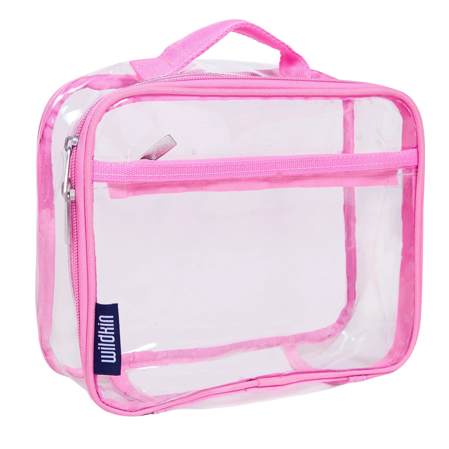 Clear w/ Pink Trim Lunch Box