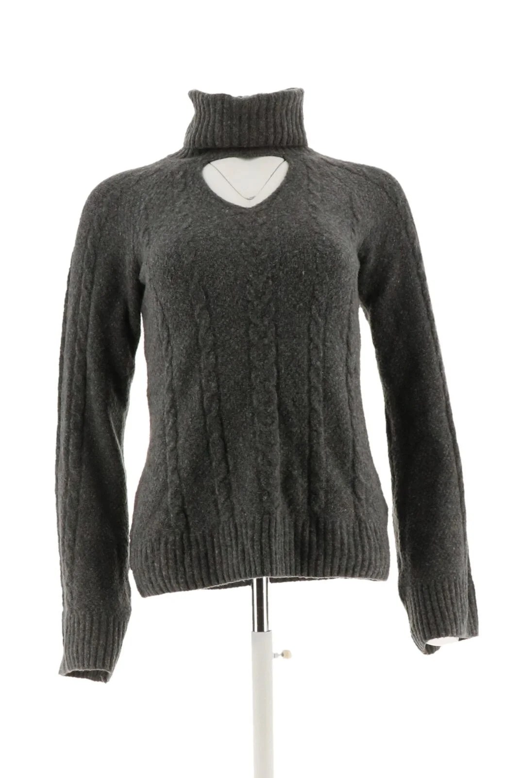 G.I.L.I. GILI Turtleneck Keyhole Sweater A297944