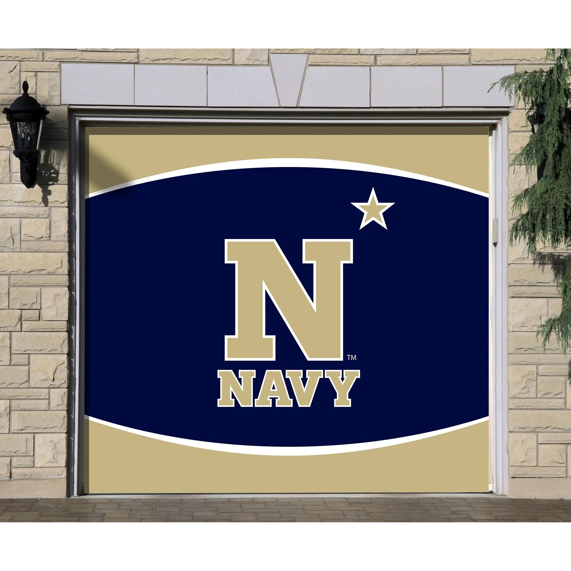 Navy Midshipmen 7� x 8� Logo Single Garage Door Decor Navy Midshipmen 7� x 8� Logo Single Garage Door Decor