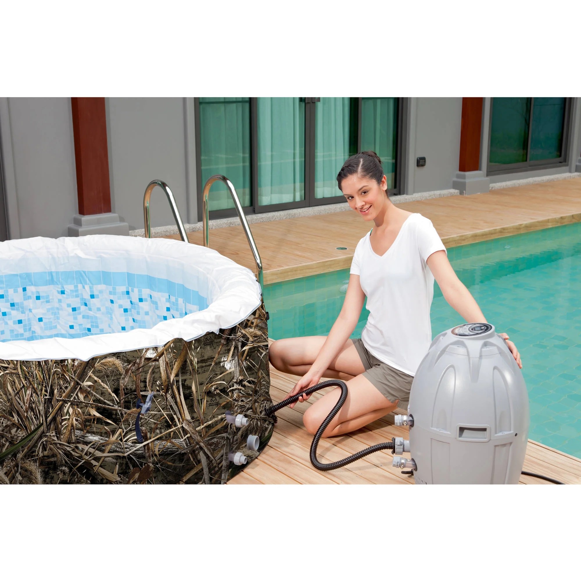Portable Inflatable Hot Tub SaluSpa Realtree MAX5 AirJet System 4